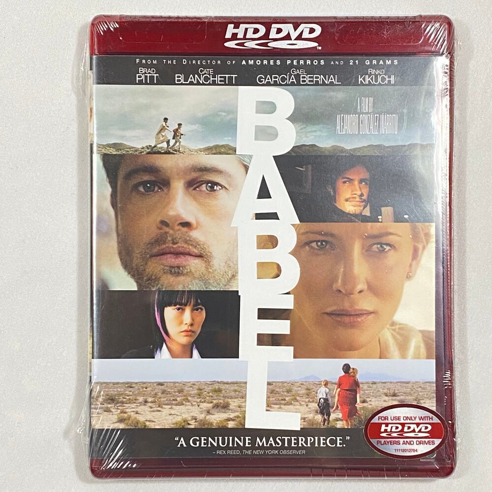 Babel HD DVD Widescreen Brad Pitt Cate Blanchett Paramount Pictures New Sealed